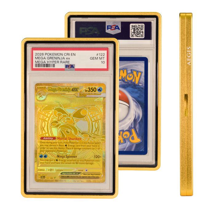 Aegis: Slab Shield - Aluminum Graded Card Holder PSA (Mega Gold)