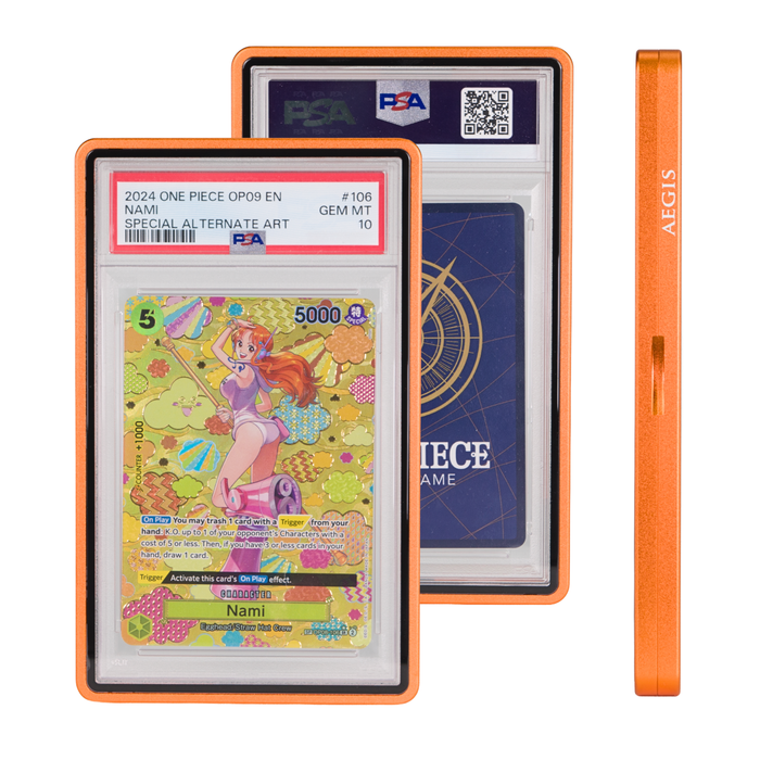 Aegis: Slab Shield - Aluminum Graded Card Holder PSA (Orange)