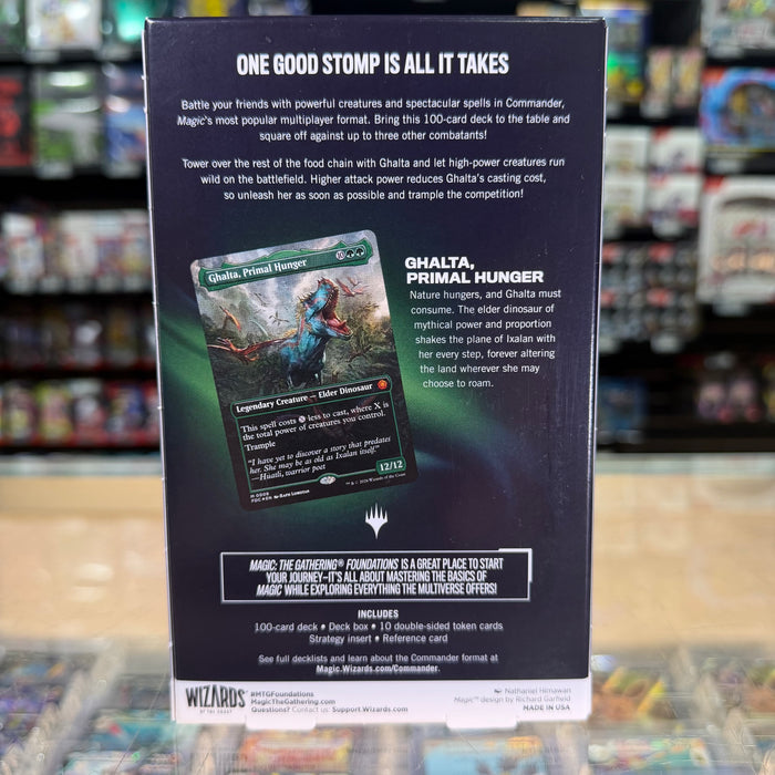 Magic: The Gathering - Foundations - Commander Deck (Tramplesaurus Rex)