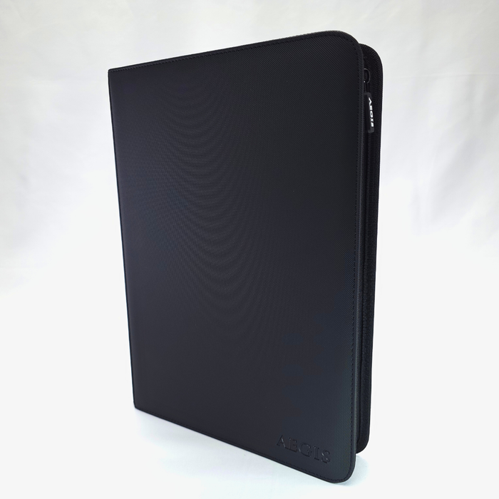 Aegis: 9-Pocket Diamond-Zip Binder (Black)