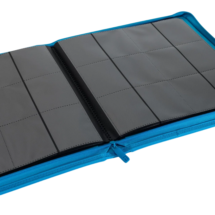 Vault X: 12-Pocket Zip Binder (Neon Blue)