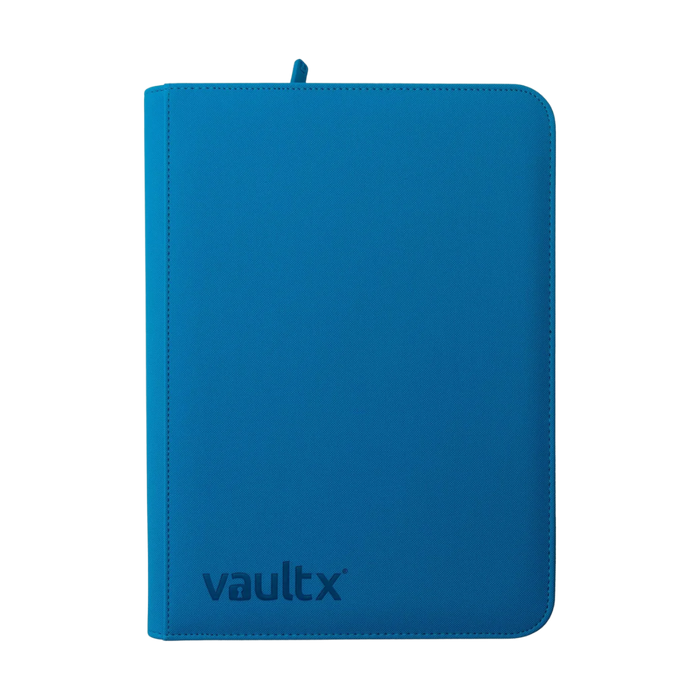 Vault X: 9-Pocket Zip Binder (Neon Blue)