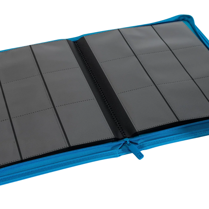 Vault X: 9-Pocket Zip Binder (Neon Blue)
