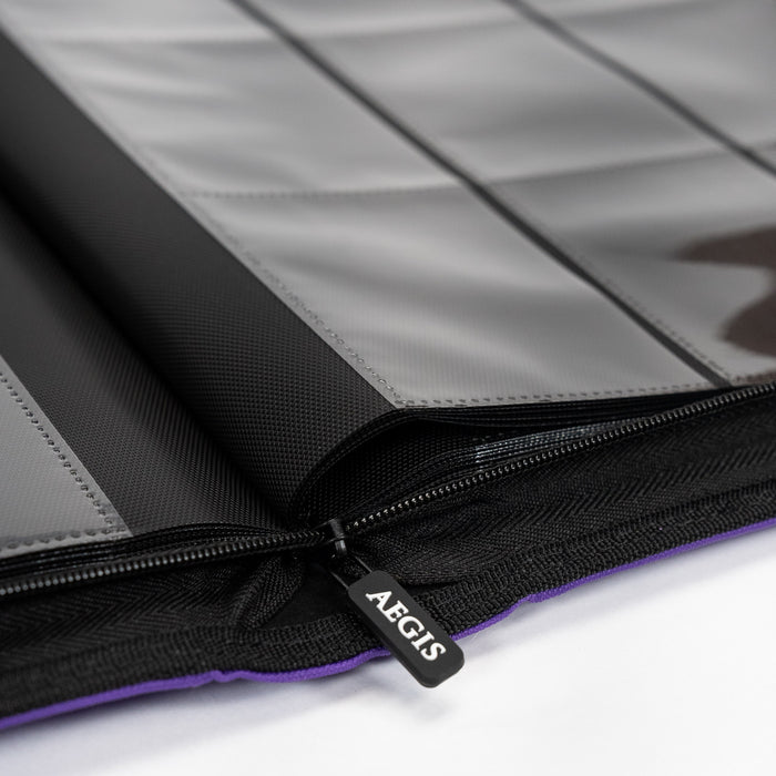 Aegis: 9-Pocket Diamond-Zip Toploader Binder (Purple)