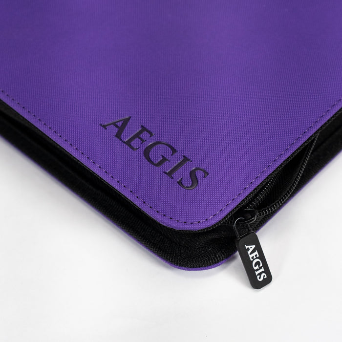 Aegis: 9-Pocket Diamond-Zip Toploader Binder (Purple)