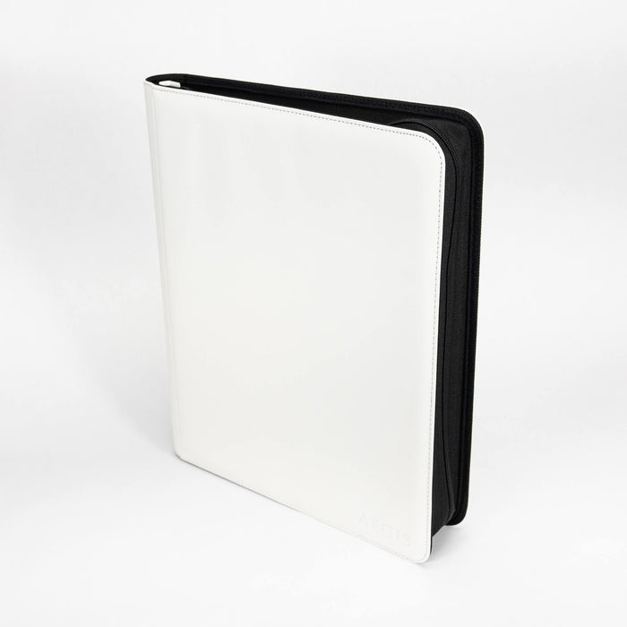 Aegis: 9-Pocket Diamond-Zip Toploader Binder (White)