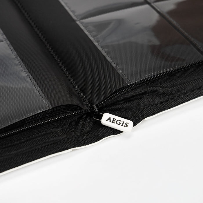 Aegis: 9-Pocket Diamond-Zip Toploader Binder (White)
