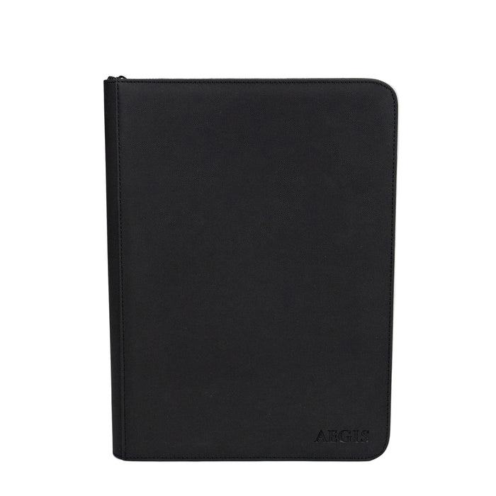 Aegis: 4-Pocket Diamond-Zip Binder (Black)