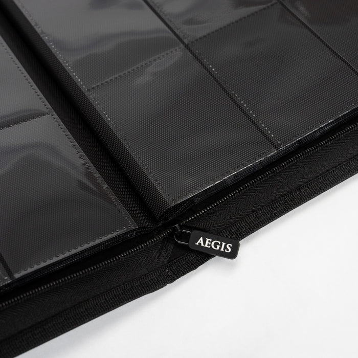 Aegis: 9-Pocket Diamond-Zip Binder (Black)