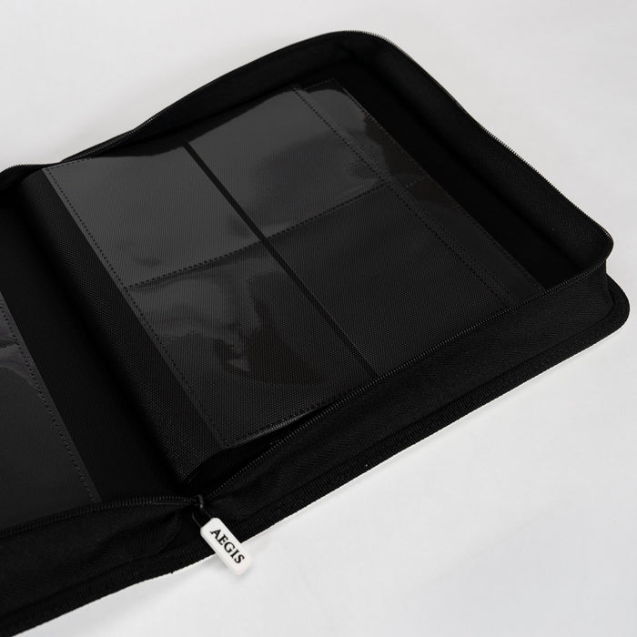 Aegis: 4-Pocket Diamond-Zip Toploader Binder (White)