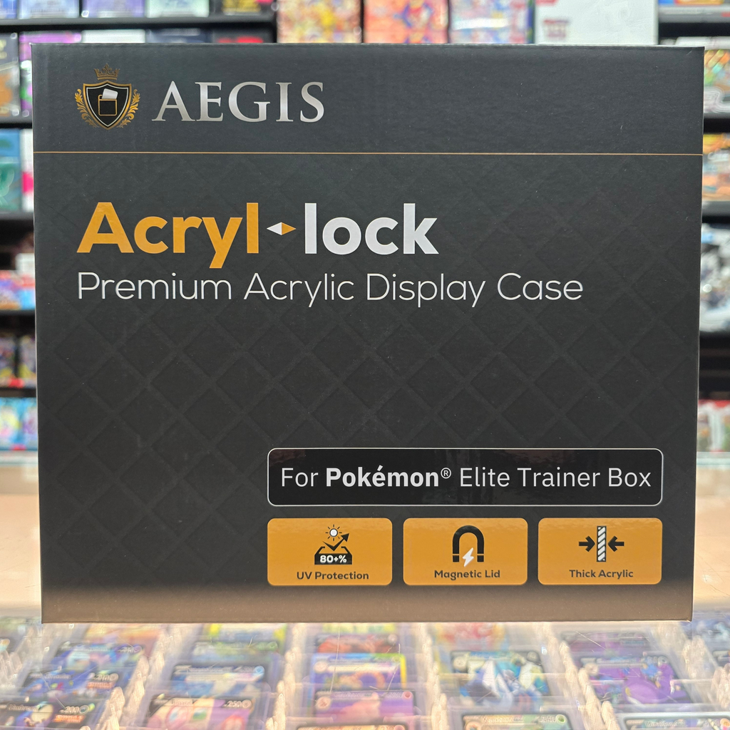 Aegis: Acryl-lock Elite Trainer Box Display (For Pokémon TCG