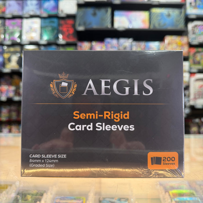 Aegis: Semi-Rigid Card Sleeves 200CT (Graded Size)