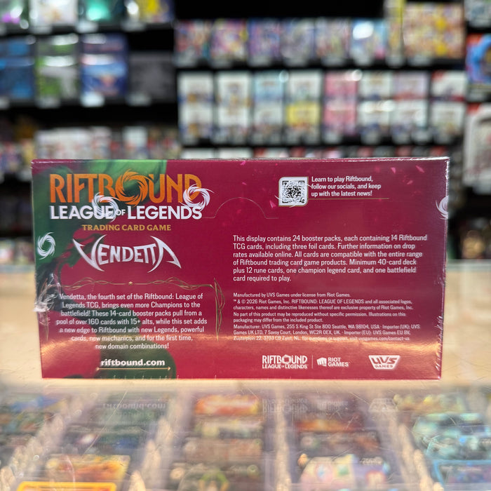 Riftbound TCG: Vendetta - Booster Box (Limit 1)