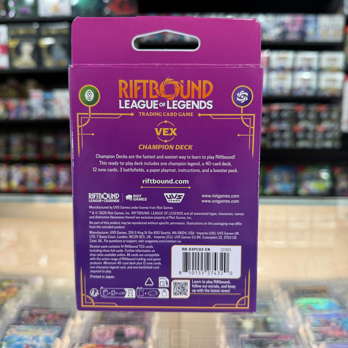 Riftbound TCG: Unleashed - Champion Deck (Vex) (Limit 1)