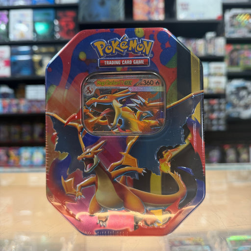 Pokmon TCG: Mega Charizard Tin (Mega Charizard Y ex) (Limit 1) Smoke and Mirrors Hobby Pokmon TCG: Mega Charizard Tin (Mega Charizard Y ex) (Limit 1) Smoke and Mirrors Hobby