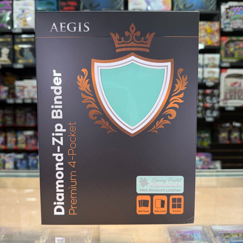 Aegis: 4-Pocket Diamond-Zip Binder (Spring Pastel