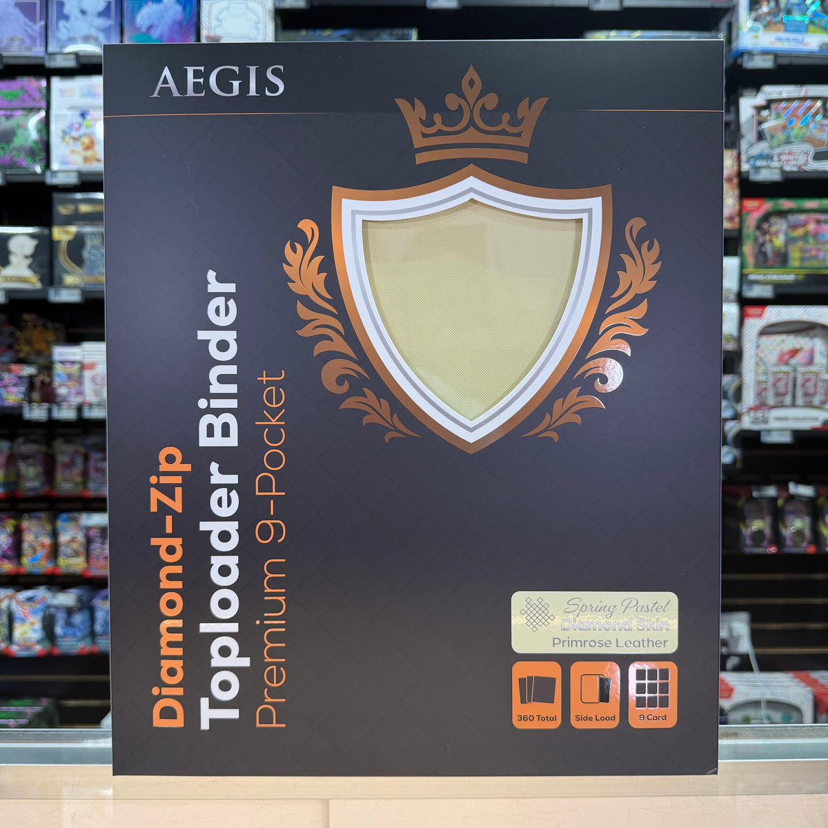Aegis: 9-Pocket Diamond-Zip Toploader Binder (Spring Pastel