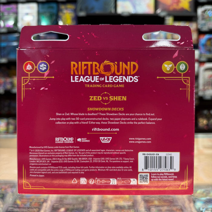 Riftbound TCG: Vendetta - Showdown Deck (Zed vs Shen)