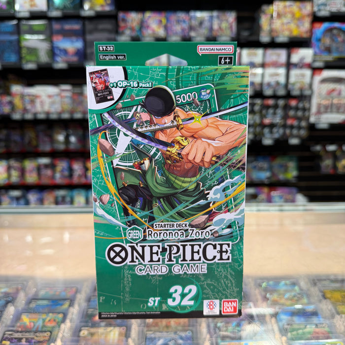 One Piece TCG: Roronoa Zoro (Green) [ST-32] - Starter Deck (Limit 1)