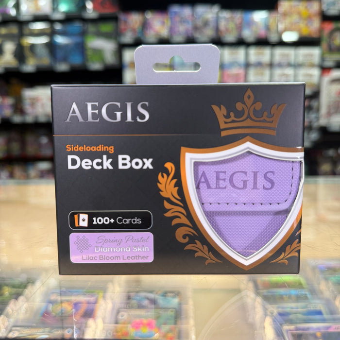 Aegis: Sideloading Deck Box 100+ (Spring Pastel - Lilac Bloom)