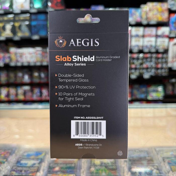Aegis: Slab Shield - Aluminum Graded Card Holder PSA - Verdant Tide (Gradient Blue-Green)