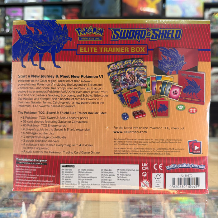 Pokémon TCG: Sword & Shield - Elite Trainer Box (Zacian)