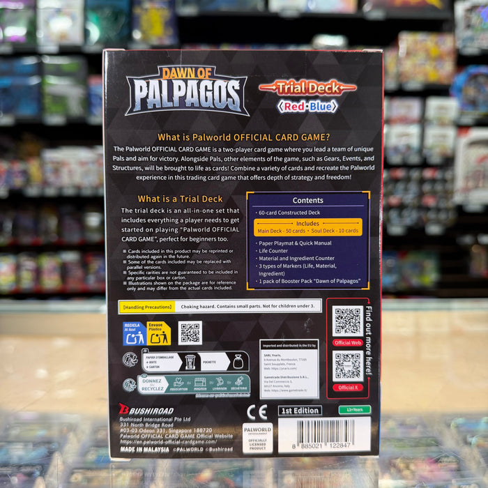 Palworld TCG: Dawn of Palpagos - Trial Deck Red・Blue (TD01) (Limit 1)