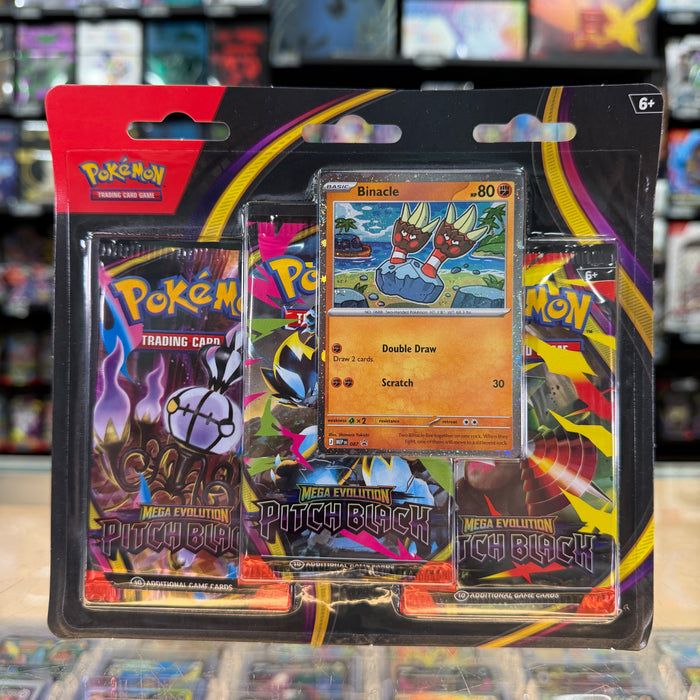 Pokémon TCG: Mega Evolution: Pitch Black - 3-Pack Blister (Binacle) (Limit 1)