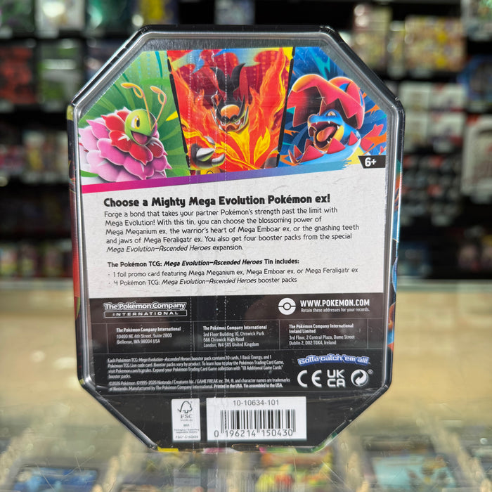 Pokémon TCG: Mega Evolution: Ascended Heroes - Mega Emboar ex Tin (Limit 1)