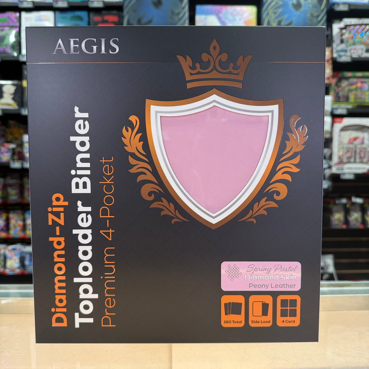 4 card toploader binder Top Loader Zip PERFECT CARD STORAGE Aegis: 4-Pocket Diamond-Zip Toploader Binder
