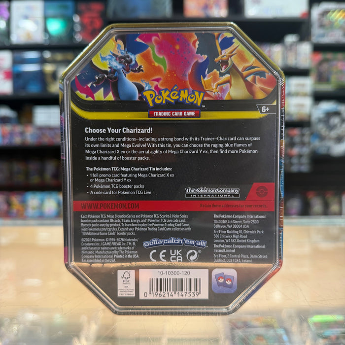 Pokémon TCG: Mega Charizard Tin (Mega Charizard Y ex) (Limit 1)