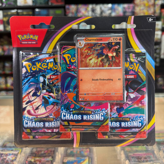 Pokémon TCG: Mega Evolution: Chaos Rising - 3-Pack Blister (Charmeleon) (Limit 1)