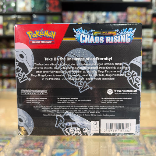 mega evolutions booster box contents Pokémon TCG: Mega Evolution: Chaos Rising