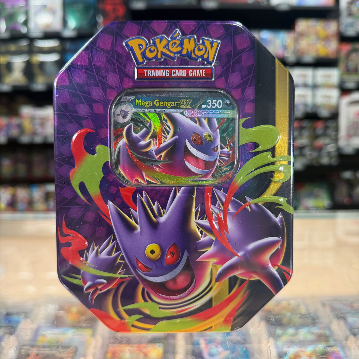 gengar pokemon card box Pokémon TCG: Mega Moonlit Tin (Mega ex) (Limit 2) — Smoke and Mirrors Hobby 16.2 by 8.3 by Charizard V Price & Background Color + Card Orientation:Black / Horizontal bf30