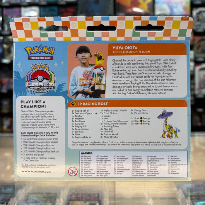 Pokémon TCG: 2025 World Championship Deck (JP Raging Bolt - Yuya Okita)