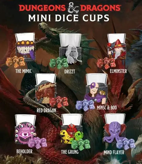 Dungeons & Dragons: Mini Dice Cups (Wave 2)