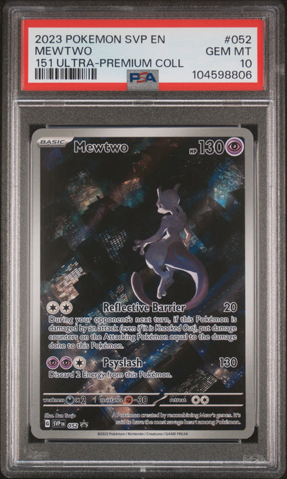 MEWTWO 151 ULTRA-PREMIUM COLL 2023 POKEMON SVP EN-SV BLACK STAR PROMO PSA GEM MT 10