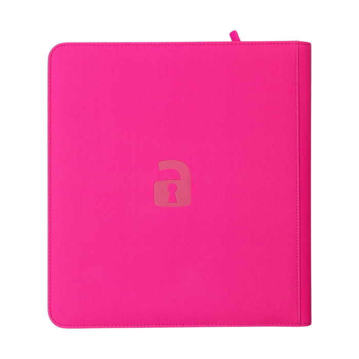 Vault X: 12-Pocket Zip Binder (Neon Pink)