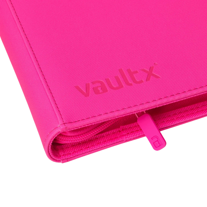Vault X: 4-Pocket Zip Binder (Neon Pink)