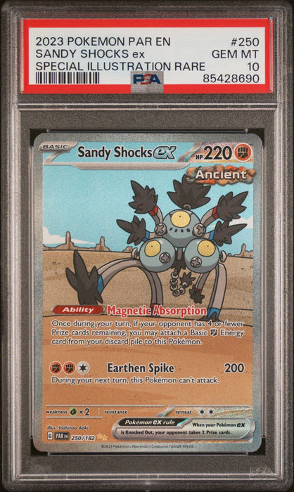 SANDY SHOCKS ex SPECIAL ILLUSTRATION RARE 2023 POKEMON PAR EN-PARADOX RIFT PSA GEM MT 10