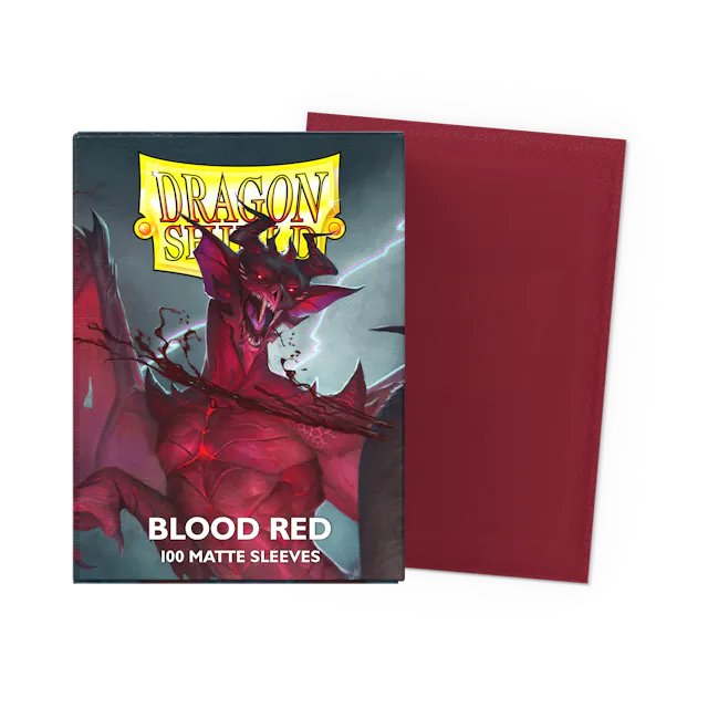 Dragon Shield Deck Protector - Matte Blood Red 100 CT
