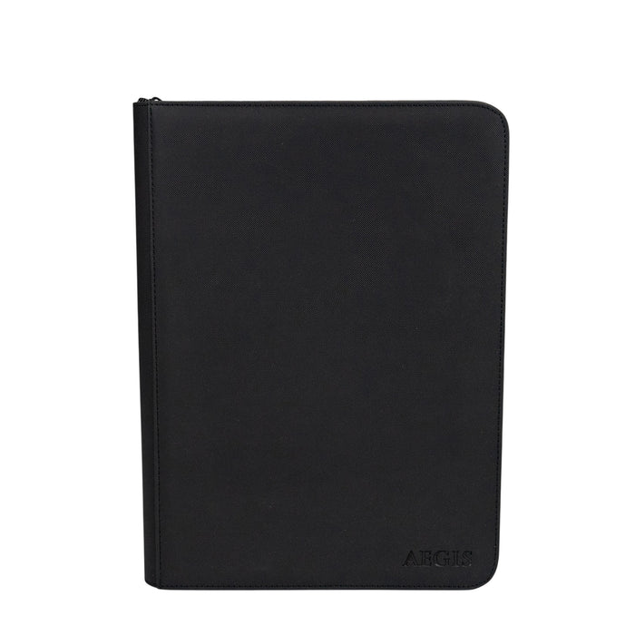 Aegis: 9-Pocket Diamond-Zip Binder (Black)