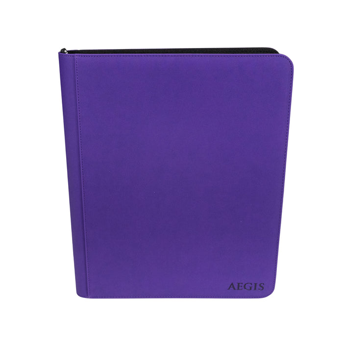 Aegis: 9-Pocket Diamond-Zip Toploader Binder (Purple)