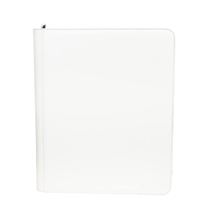Aegis: 9-Pocket Diamond-Zip Toploader Binder (White)