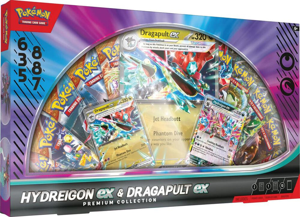 Pokémon TCG: Hydreigon ex & Dragapult ex Premium Collection (Limit 1)