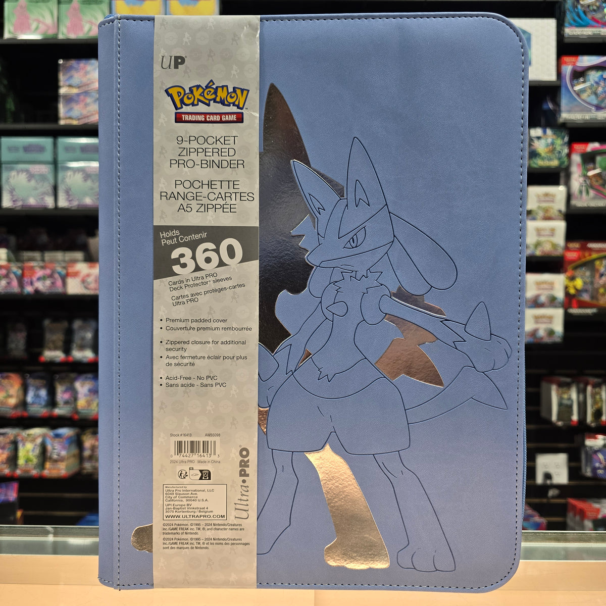 Elite Series Lucario 12-Pocket Zippered PRO-BINDER® for Elite Series Lucario 12-Pocket Zippered PRO-BINDER® for
