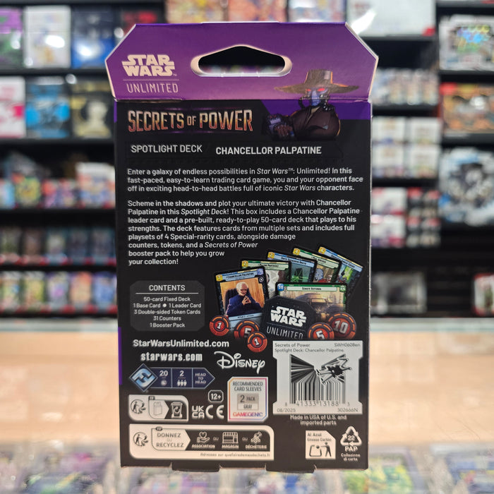 Star Wars: Unlimited - Secrets of Power - Spotlight Deck (Chancellor Palpatine)