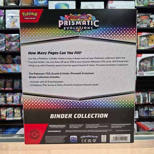Pokmon TCG: Scarlet & Violet: Prismatic Evolutions - Binder Collectio Smoke and Mirrors Hobby Pokmon TCG: Scarlet & Violet: Prismatic Evolutions - Binder Collectio Smoke and Mirrors Hobby
