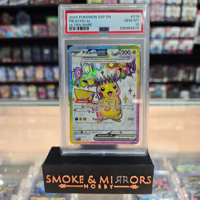 Pikachu ex (219/191) [Scarlet & Violet: Surging Sparks] PSA 10