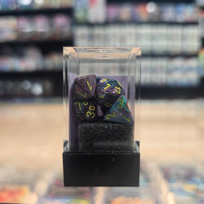 Chessex: Poly Dice Set - Festive Mini 7PC (Mosaic & Yellow)